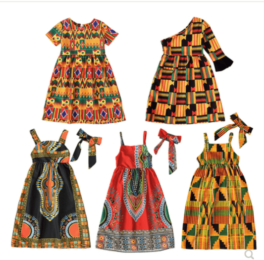 Children's Elastic Waist Backless Dress - SHOWLU FASHION STORE