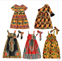 Children's Elastic Waist Backless Dress - SHOWLU FASHION STORE