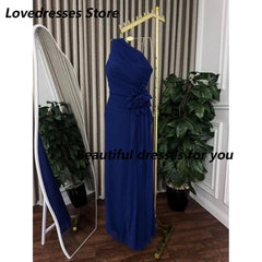 Customized Elegant One Shoulder Evening Dresses Mermaid Flower Pleat Party Girl Prom Gowns New in Fashion Dress for Special Ocn - SHOWLU FASHION STORE