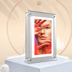 Cuttest Gift Acrylic Digital Photo Frame 5 Inch 1000mAh Vertical Display IPS Screen 2G Memory Battery Porta Retrato Digital - SHOWLU FASHION STORE