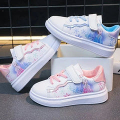 Disney Kids Girls Shoes 2024 New Children Sneakers Girls Elsa Frozen Princess Casual Sport Shoes Student Shoes Teen Shoes - SHOWLU FASHION STORE
