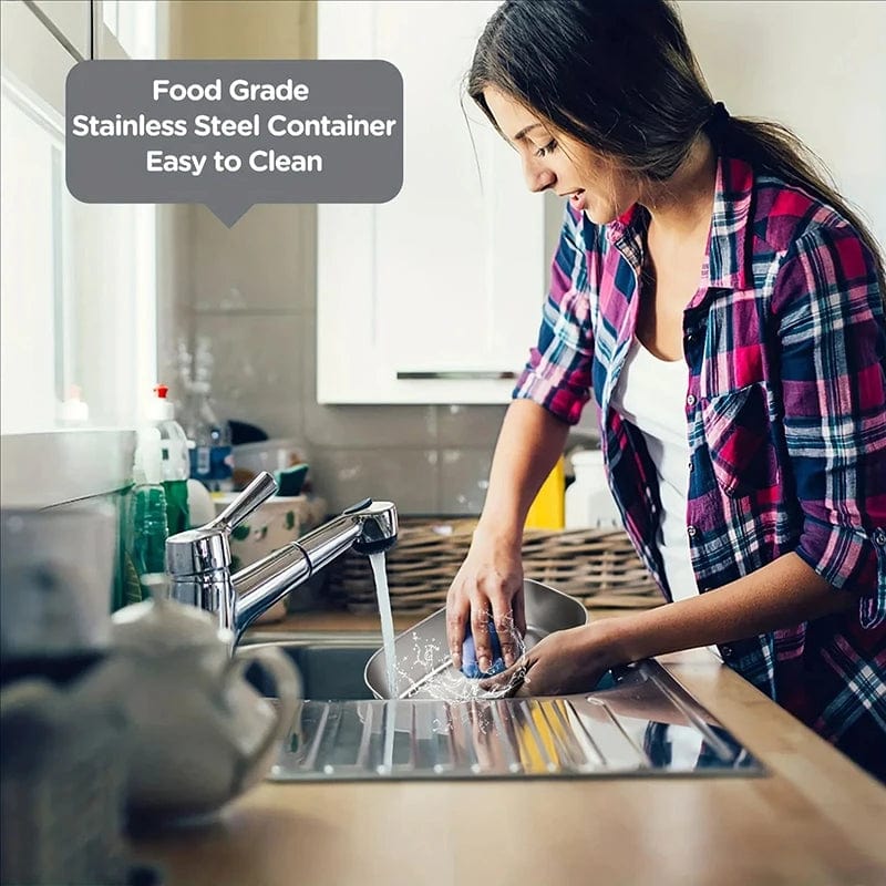 Dual - Use Car Office Electric Heated Lunch Box 220V 110V 24V 12V School Trip Travel Stainless Steel Food Warmer Container Black - SHOWLU FASHION STORE