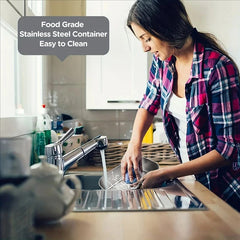 Dual - Use Car Office Electric Heated Lunch Box 220V 110V 24V 12V School Trip Travel Stainless Steel Food Warmer Container Black - SHOWLU FASHION STORE