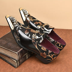 25725 - Men's Business Casual Winter Slip-On Large Size Oxford Shoes