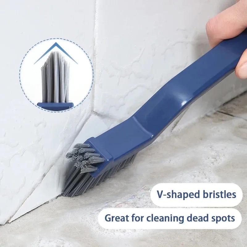 Effective Cleaning Brush for Corners and Gaps - 2 - in - 1 Multipurpose Bathroom and Floor Tiles Cleaning Brush - SHOWLU FASHION STORE