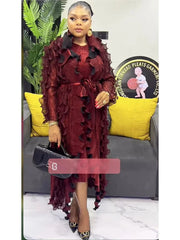 EGRM Pleated 2 Piece Sets Fashion Ruffles Long Sleeves Coat with Suspender Slim High Waist Female Clothing Autumn 2024 New 6R218 - SHOWLU FASHION STORE