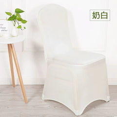 Elastic Neutral Chair Cover Thickened One - Piece Chair Cover Dining Chair Wedding Table Hotel Banquet Conference White Chair Cover Cover - SHOWLU FASHION STORE