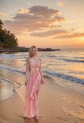 Elegant Backless French Holiday Dress - SHOWLU FASHION STORE