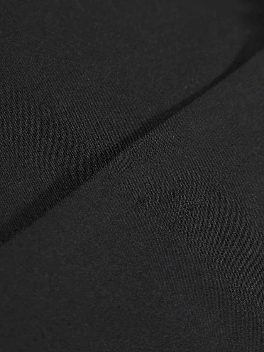 Elegant Men's Long Sleeve Shirt in Solid Colors - Comfortable, Machine Washable with Flap Collar for Spring/Fall - SHOWLU FASHION STORE