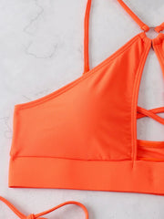 Elegant Shoelace Triangle Bikini - SHOWLU FASHION STORE