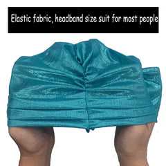 Elegant Woman's Turban Cap with Multi - layer Bowknot African Ready Gele Headtie Lady Headwrap Bonnet Gold Turbante Mujer - SHOWLU FASHION STORE