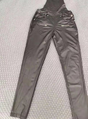 Elegant Women's Shoulder Strap Jumpsuit Square Neck Sleeveless Pu Leather Buckle Zipper Suspender Sexy Tight Fitting Jumpsuit - SHOWLU FASHION STORE