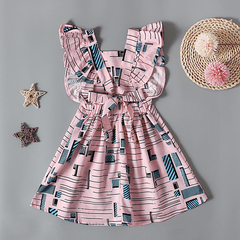 European and American Girls Flying Sleeves Dress - SHOWLU FASHION STORE