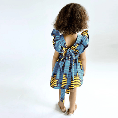 European and American Girls Flying Sleeves Dress - SHOWLU FASHION STORE