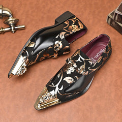 25725 - Men's Business Casual Winter Slip-On Large Size Oxford Shoes