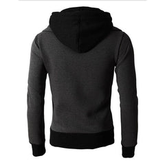 Fashion fleece full face gym Hoodie for men sportswear Spring and autumn men's sports zipper casual sports slim sweater coat - SHOWLU FASHION STORE