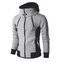 Fashion fleece full face gym Hoodie for men sportswear Spring and autumn men's sports zipper casual sports slim sweater coat - SHOWLU FASHION STORE