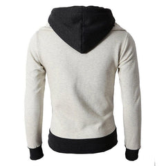 Fashion fleece full face gym Hoodie for men sportswear Spring and autumn men's sports zipper casual sports slim sweater coat - SHOWLU FASHION STORE