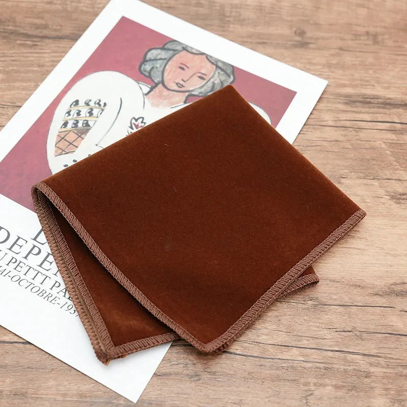 Fashion Men's Oversized Bow Ties Velvet Black Pocket Square Red Navy White Bowknot Tuxedo Accessories Green Handkerchief Cravat - SHOWLU FASHION STORE