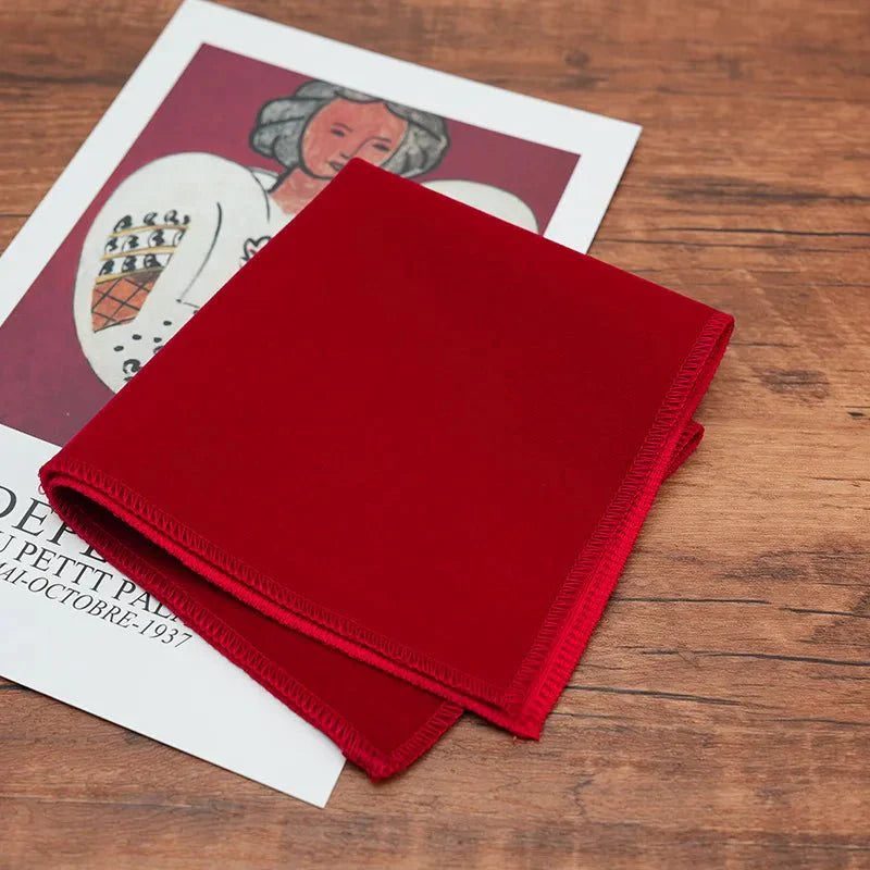 Fashion Men's Oversized Bow Ties Velvet Black Pocket Square Red Navy White Bowknot Tuxedo Accessories Green Handkerchief Cravat - SHOWLU FASHION STORE