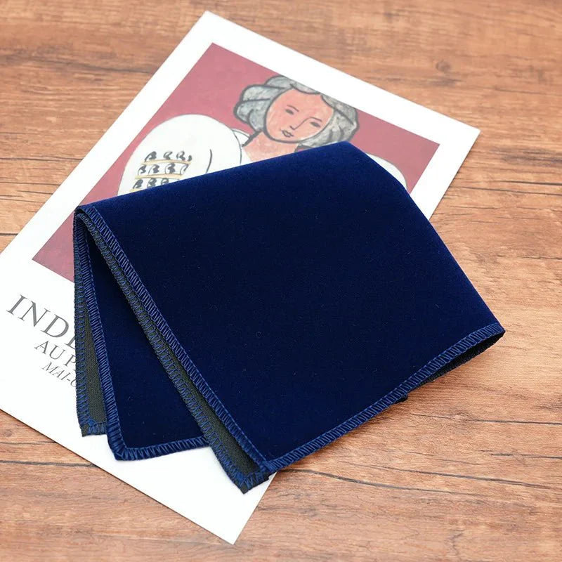 Fashion Men's Oversized Bow Ties Velvet Black Pocket Square Red Navy White Bowknot Tuxedo Accessories Green Handkerchief Cravat - SHOWLU FASHION STORE