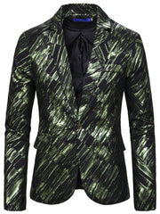 For European And American Gentlemen Western - style Suit Jacket With Middle Eastern Diagonal Pattern - SHOWLU FASHION STORE