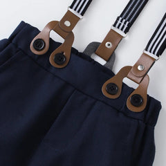 Formal Wedding Outfit for Toddler Solid Vest Gentlemen Suit Corsage Flower Boy Costume Handsome 1 - 6Y Children Kid Autumn Clothes - SHOWLU FASHION STORE