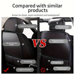 Full Set Car Seat Covers, Sport Style, Universal Fit, Full Coverage, Breathable Mesh, Lumbar Support, Trendy Automotive Seat Protector, All - Season - SHOWLU FASHION STORE