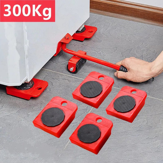 Furniture Moving Transport Roller Set Removal Lifting Moving Tool Set Wheel Bar Mover Moving Heavy Stuffs Device Hand Tool - SHOWLU FASHION STORE