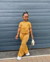 Girls' Clothes Set Children Short Sleeved Fared Pants 2 - Piece Set Baby Casual Wear Printing Kids Girl's Clothes 3 4 5 6 7 8 Year - SHOWLU FASHION STORE