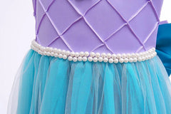 Girls Princess Dress Girls Little Mermaid Halloween Princess Cosplay Costume Children Mermaid Prom Birthday Party Dresscessories - SHOWLU FASHION STORE