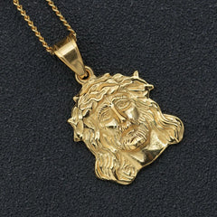 Gold color Jesus 316L stainless steel Charm Pendant Necklace For Women Men Party Jewelry Gift - SHOWLU FASHION STORE