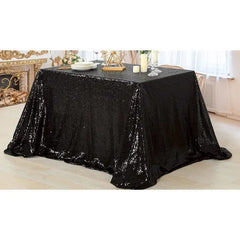 Gold Sequin Tablecloth 108x50 Inch - Rectangle Table Cover Overlay for Wedding Baby Birthday Cake Table Holiday Banquet Decoration - SHOWLU FASHION STORE