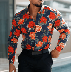 Gradient Men's Clothing Soft and Comfortable Men's Shirt Summer Hawaiian Shirt High Quality Men's Clothing Fashion Button Design - SHOWLU FASHION STORE