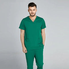 Showlu Fashion Store grey anatomy jogger style doctor nurse medical hospital uniform Clinical scrub suit sets