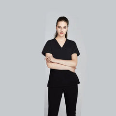 Showlu Fashion Store grey anatomy jogger style doctor nurse medical hospital uniform Clinical scrub suit sets
