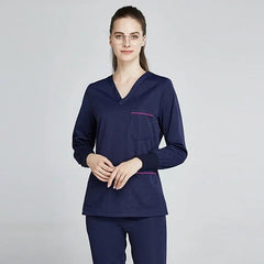 Showlu Fashion Store grey anatomy jogger style doctor nurse medical hospital uniform Clinical scrub suit sets