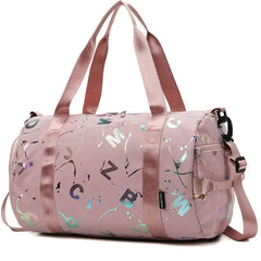 Gym Yoga Sport Dance Bag For Girl Boy Graffiti Letters Printing Travel Fitness Siwmming Dry Wet Waterproof Crossbody Deffle Bag - SHOWLU FASHION STORE