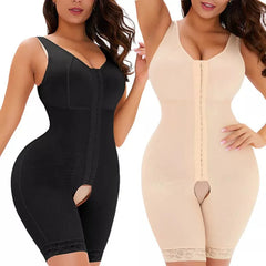 High Compression Full Body Shaper Women Slimming Tummy Bodysuit Butt Lifter Postpartum Shapewear Open Crotch Fajas Colombianas - SHOWLU FASHION STORE