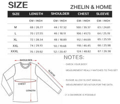 A size chart for a men's suit set showing length, shoulder, chest, and sleeve measurements.