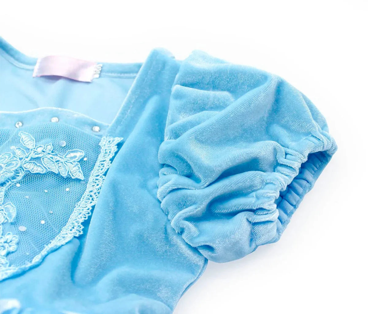 Holiday Cind Princess Dress Up Costume Ball Gown Toddler Baby Girls Halloween Cosplay Birthday Party Dress 2 - 11T with Sleevelet - SHOWLU FASHION STORE