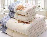 Home Facecloth Bath Towel Suit Comfortable Soft and Thickened Face Cloth Water - Absorbing Quick - Drying Square Towel Gift Box Gift Gift - SHOWLU FASHION STORE