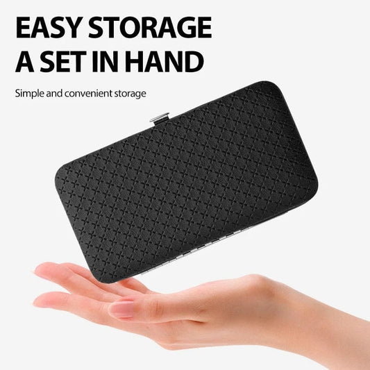 Home Nail Clipper Set Of 18 Pieces Large Size Dead Skin Pliers Diagonal To Remove Dead Skin Small Eyebrow Clipper Leather Sleeve - SHOWLU FASHION STORE