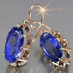 Huitan Trendy Women Oval Cubic Zirconia Earrings Temperament Elegant Design Luxury Female Dangle Earrings Aesthetic Jewelry 2022 - SHOWLU FASHION STORE