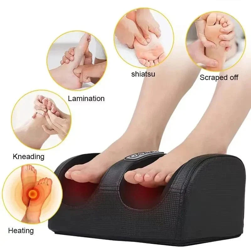 Infrared Heating Foot Massager Rolling Shiatsu Calf Health Care Therapy Deep Tissue Muscles Relieve Fatigue Vibrator Machin - SHOWLU FASHION STORE