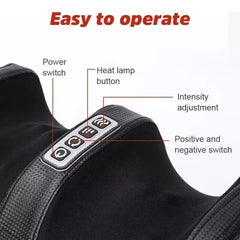 Infrared Heating Foot Massager Rolling Shiatsu Calf Health Care Therapy Deep Tissue Muscles Relieve Fatigue Vibrator Machin - SHOWLU FASHION STORE