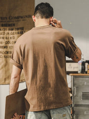 Jereno Tough Guy Short - Sleeved Polo Shirt Retro T-shirt - SHOWLU FASHION STORE