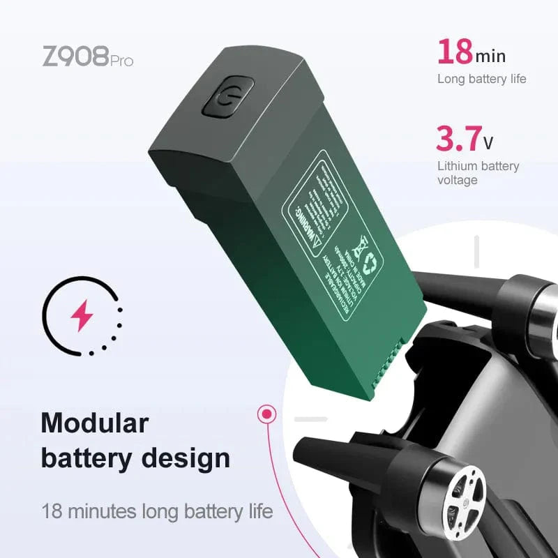 KBDFA MINI Z908Pro Max Drone 4K ESC Professional WIFI FPV Dron Obstacle Avoidance Brushless Four - Axis Folding RC Quadcopter Toys - SHOWLU FASHION STORE