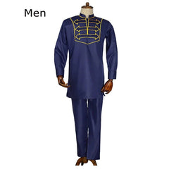 Kid Boy African Clothes Long Sleeve T shirt Pants Suit For Children Dashiki Embroidery Clothing Party Wears Outfits - SHOWLU FASHION STORE