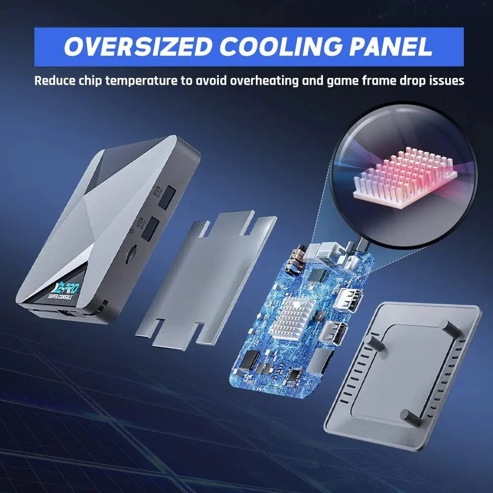 KINHANK Retro Video Game Console Super Console X2 Pro with 90000 Video Games for PS1/DC/MAME/SS with Gamepad Kid Gift Game Box - SHOWLU FASHION STORE